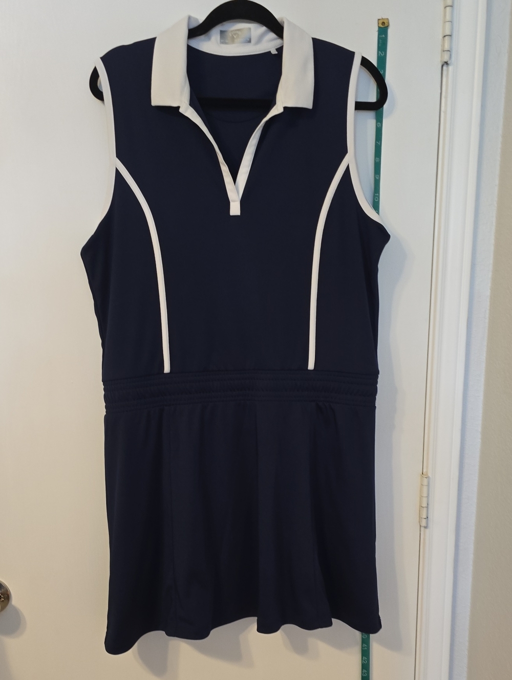 Callaway Navy Dress with White Collar